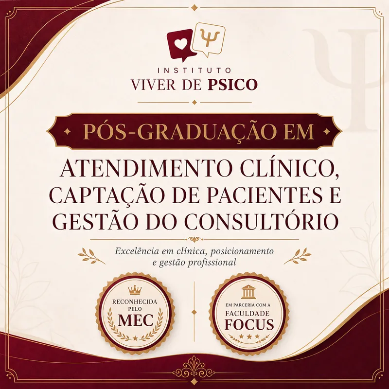 Capa — Especialização em Atendimento Clínico, Captação de Pacientes e Gestão do Consultório
